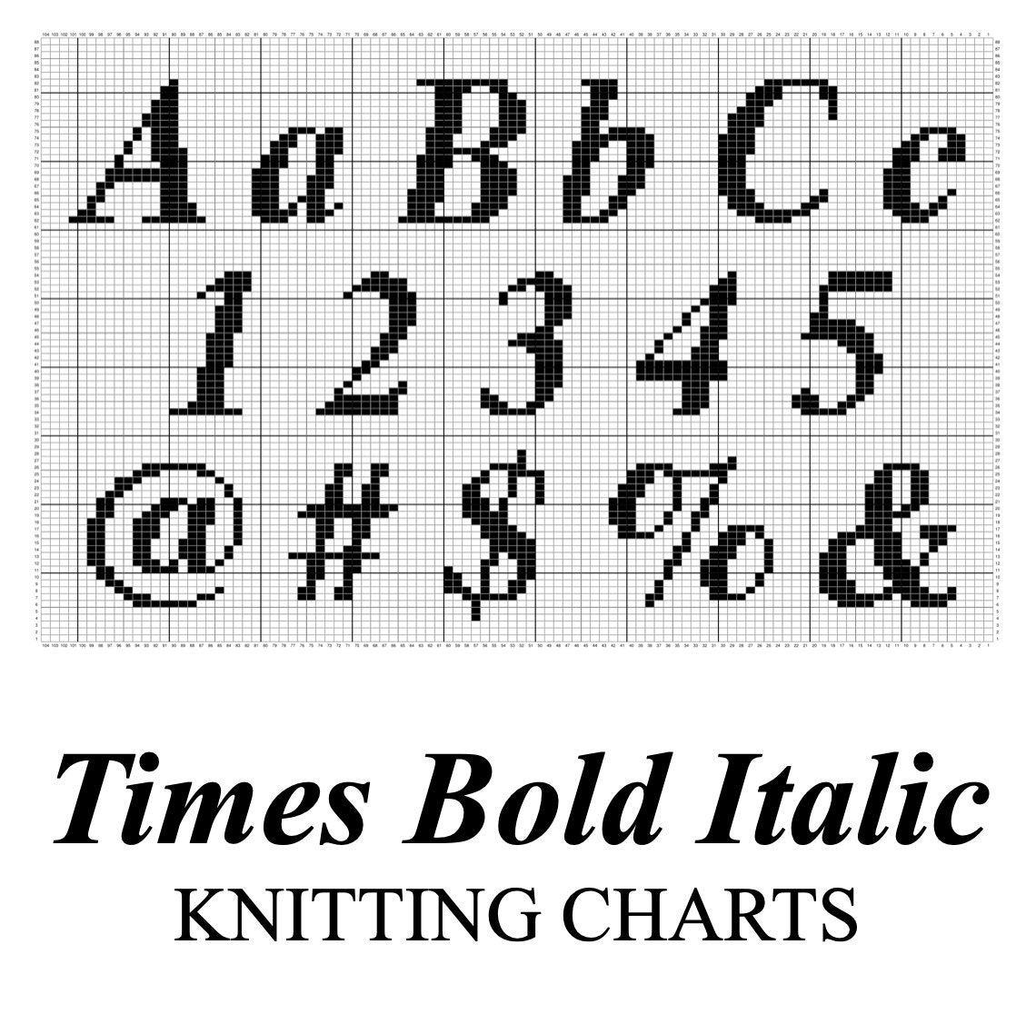 Knit Alphabet Intarsia - Etsy