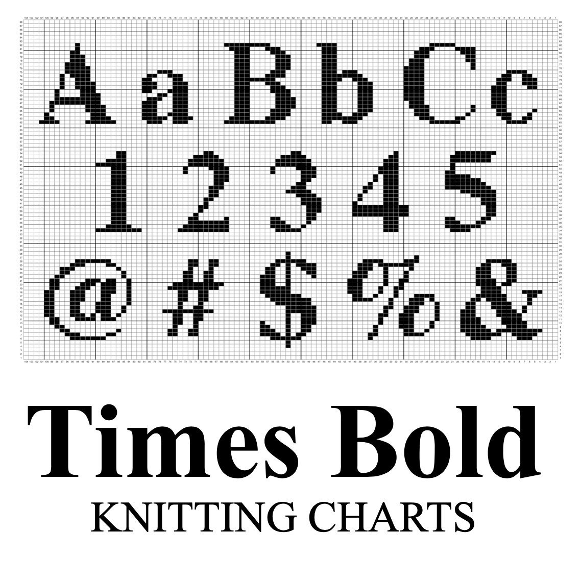 Alphabet Charts for Knitting - Etsy alphabet-charts-for-knitting-etsy