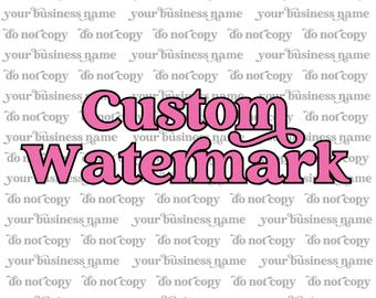 CUSTOM Business Photo Watermark PNG File