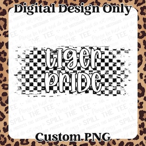 CUSTOM Checkered School Mascot PNG File
