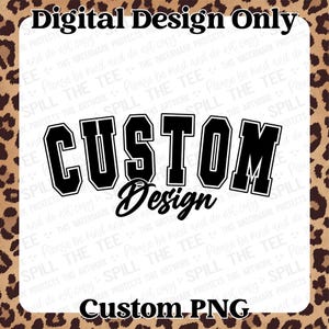 CUSTOM Design PNG File, Custom Mascot Png, Custom School Mascot Design