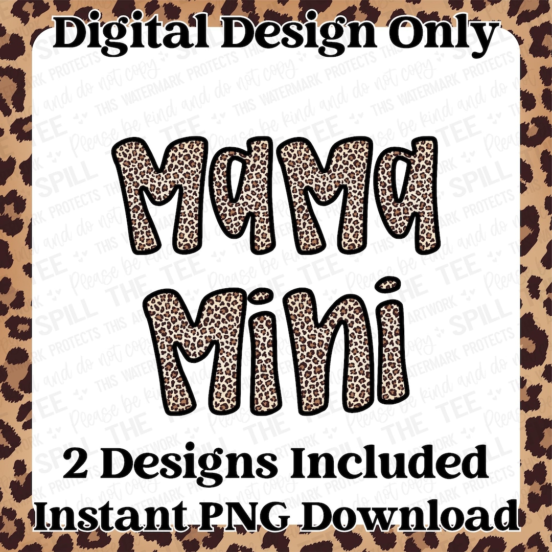 Mama and Mini Cheetah Png, T-shirt Png, Funny Png, - Etsy