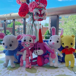 Handmade crochet toy dolls