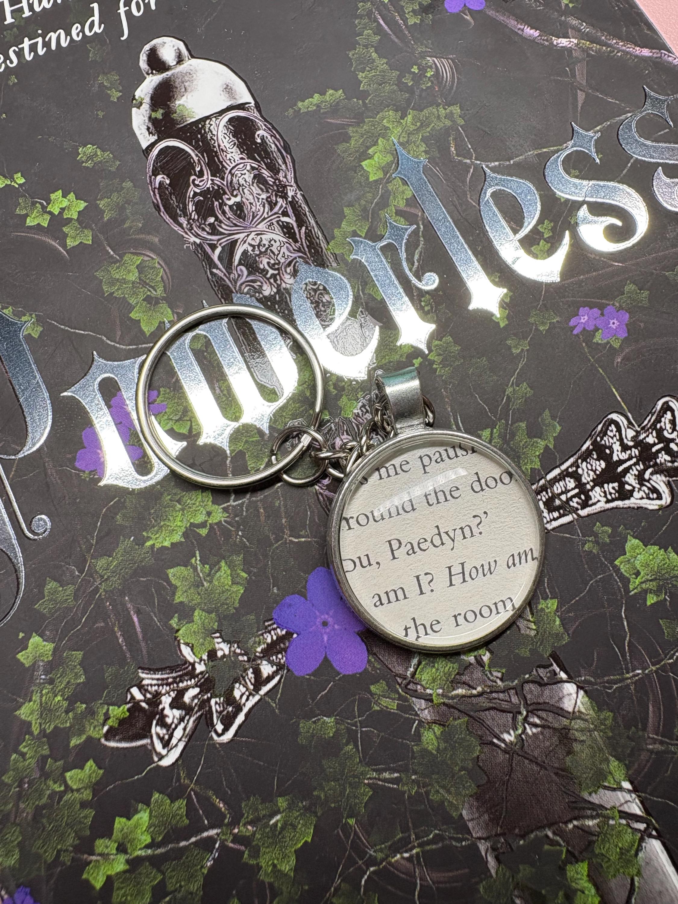 Powerless Keychain Powerless Character Book Page Keychain - Etsy