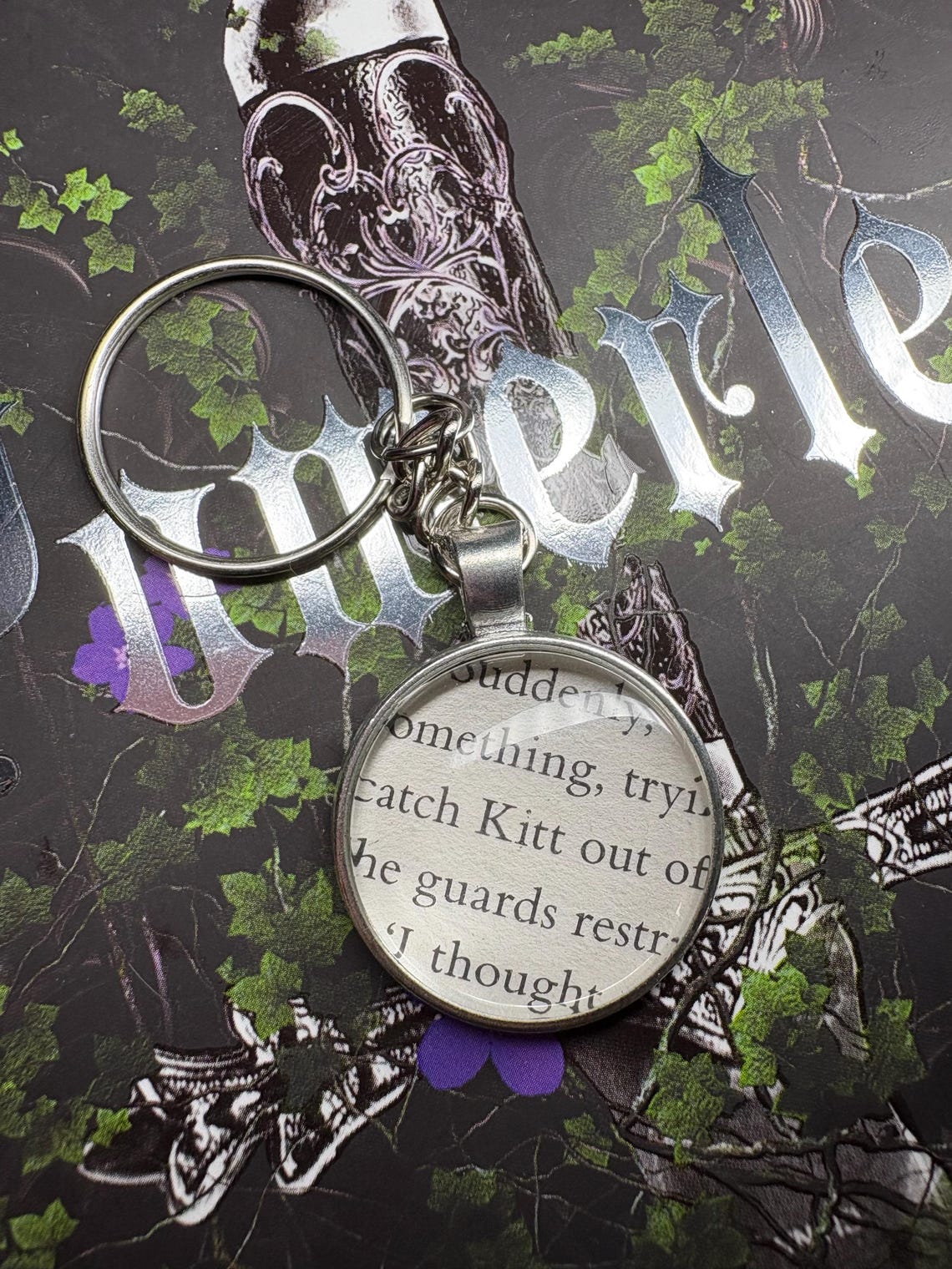 Powerless Keychain Powerless Character Book Page Keychain - Etsy