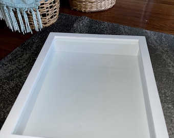 Customizable Wood Shadow Box, Flower Preservation Display
