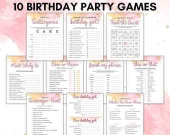 Geburtstagsparty Druckbare Spiele Teen Mädchen Bday Spiele Sweet 16 Party Spiele Tween Geburtstag 21
