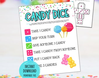 Süßigkeits-Würfelspiel | Geburtstags-Party Spiele für Kinder | Kinderspiele | Lustige Aktivität | Zuckerstangen-Spiel | Geburtstagsspiele | Klassenzimmer-Party-Spiele | Büro