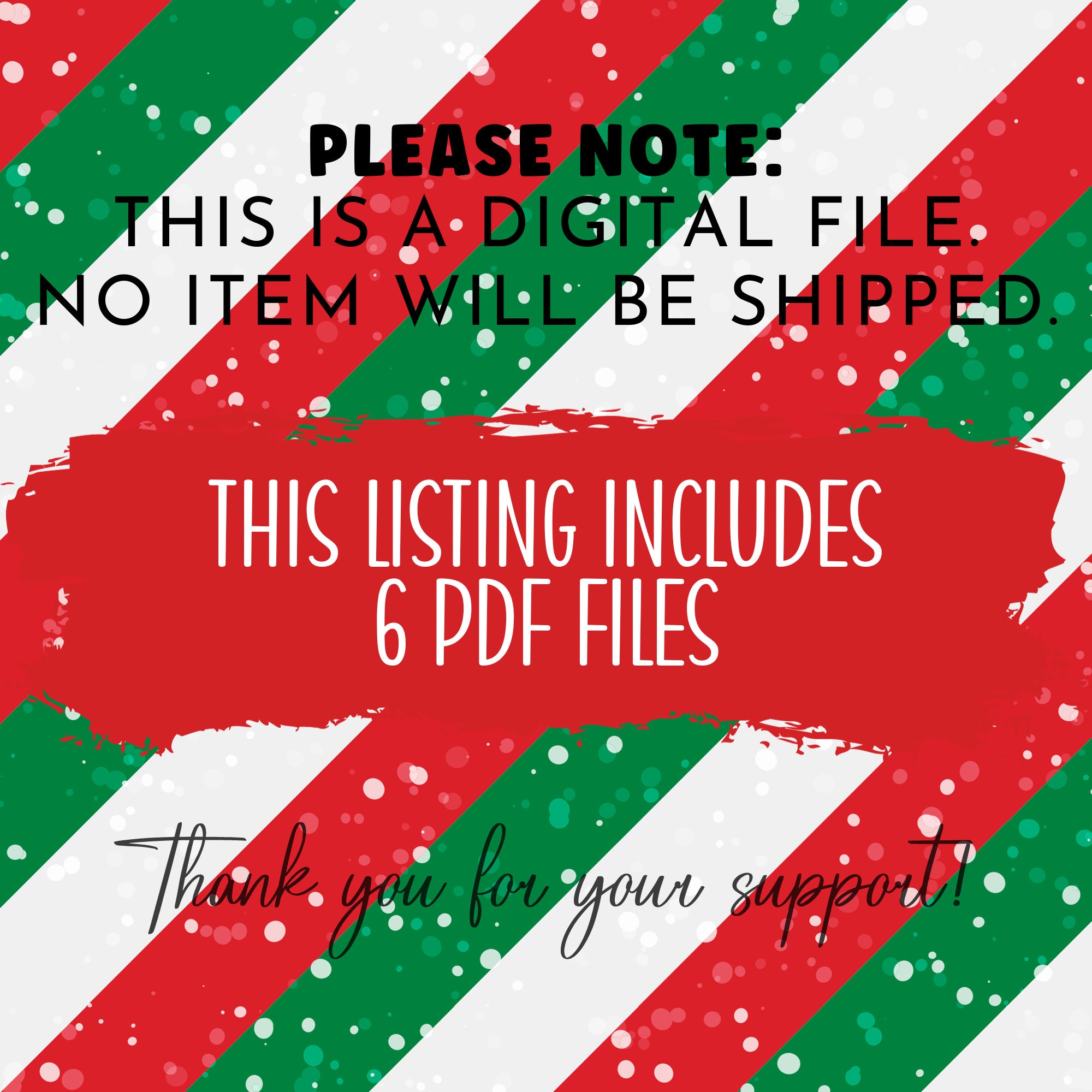 Christmas Charades Printable Game for Kids Adults Family Office Church ...