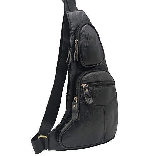 Leather Sling Bag Crossbody Backpack for Men Women Travel Bag - Etsy