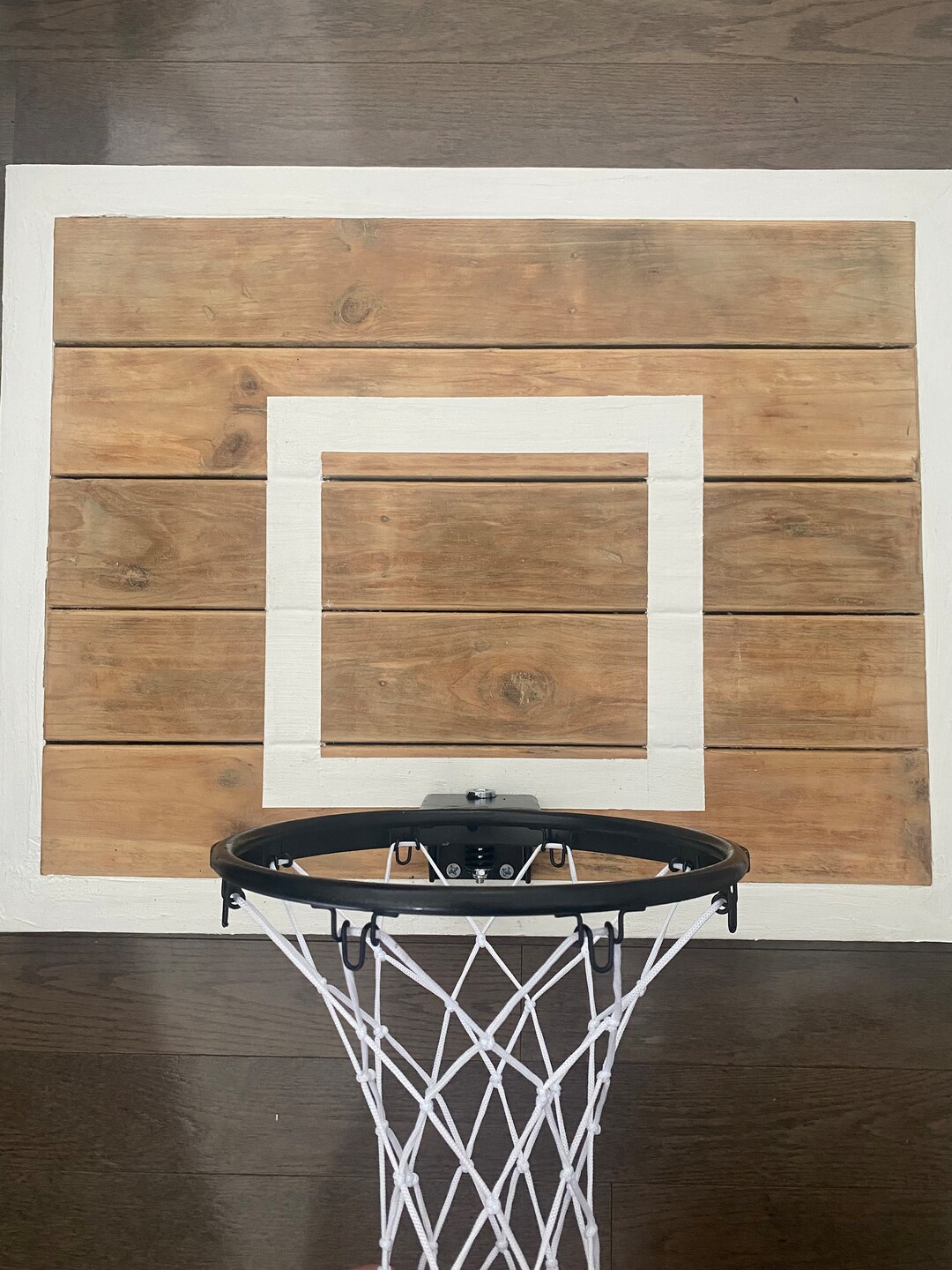 Handmade Wood Basketball Net backboard and Rim - Etsy