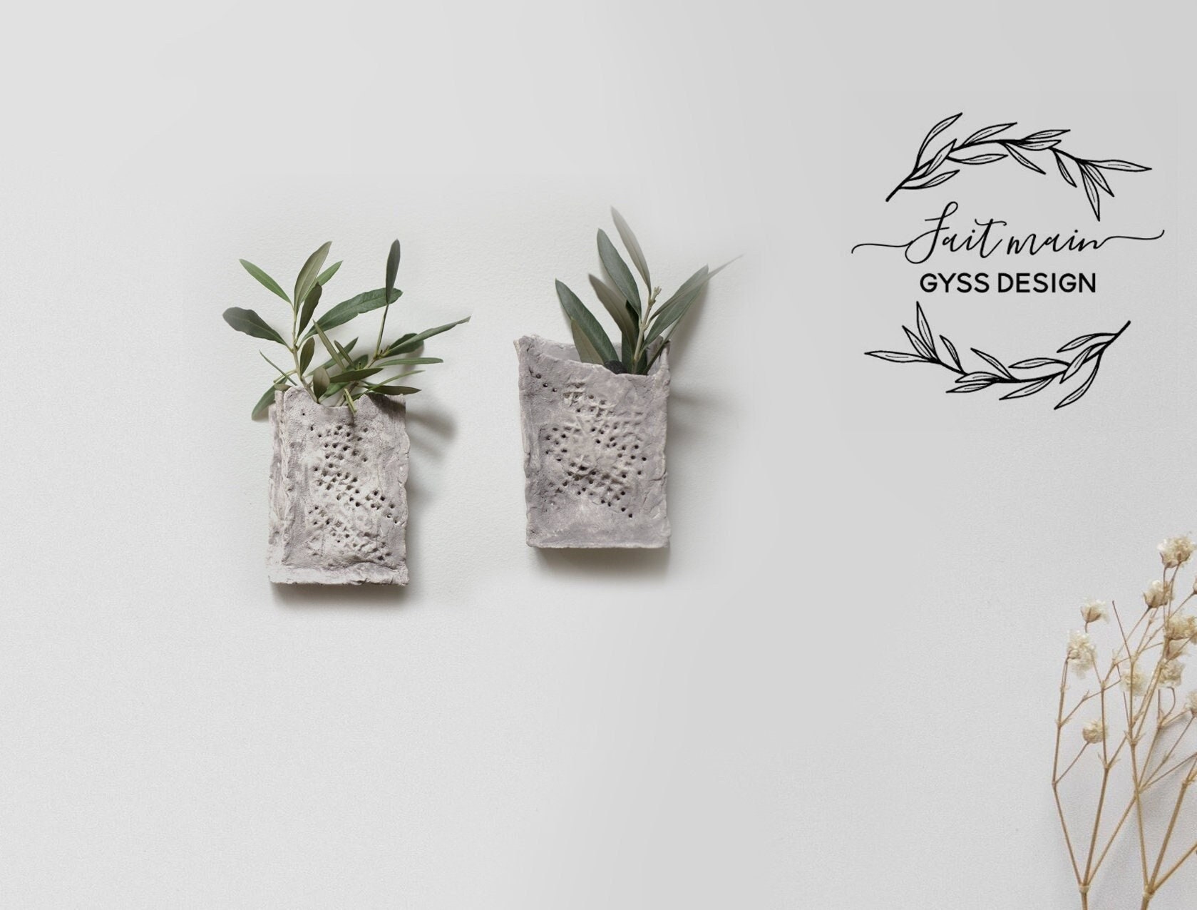 2 Vases Muraux - Gyssdesignart