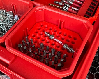 Bit Holder for Milwaukee Packout Low Profile Bins