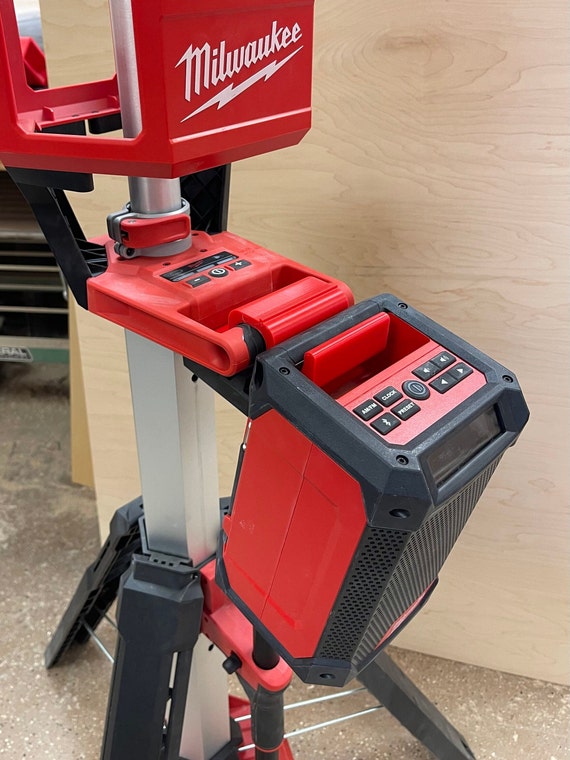 Radio Mount for Milwaukee M18 Light Tower Etsy