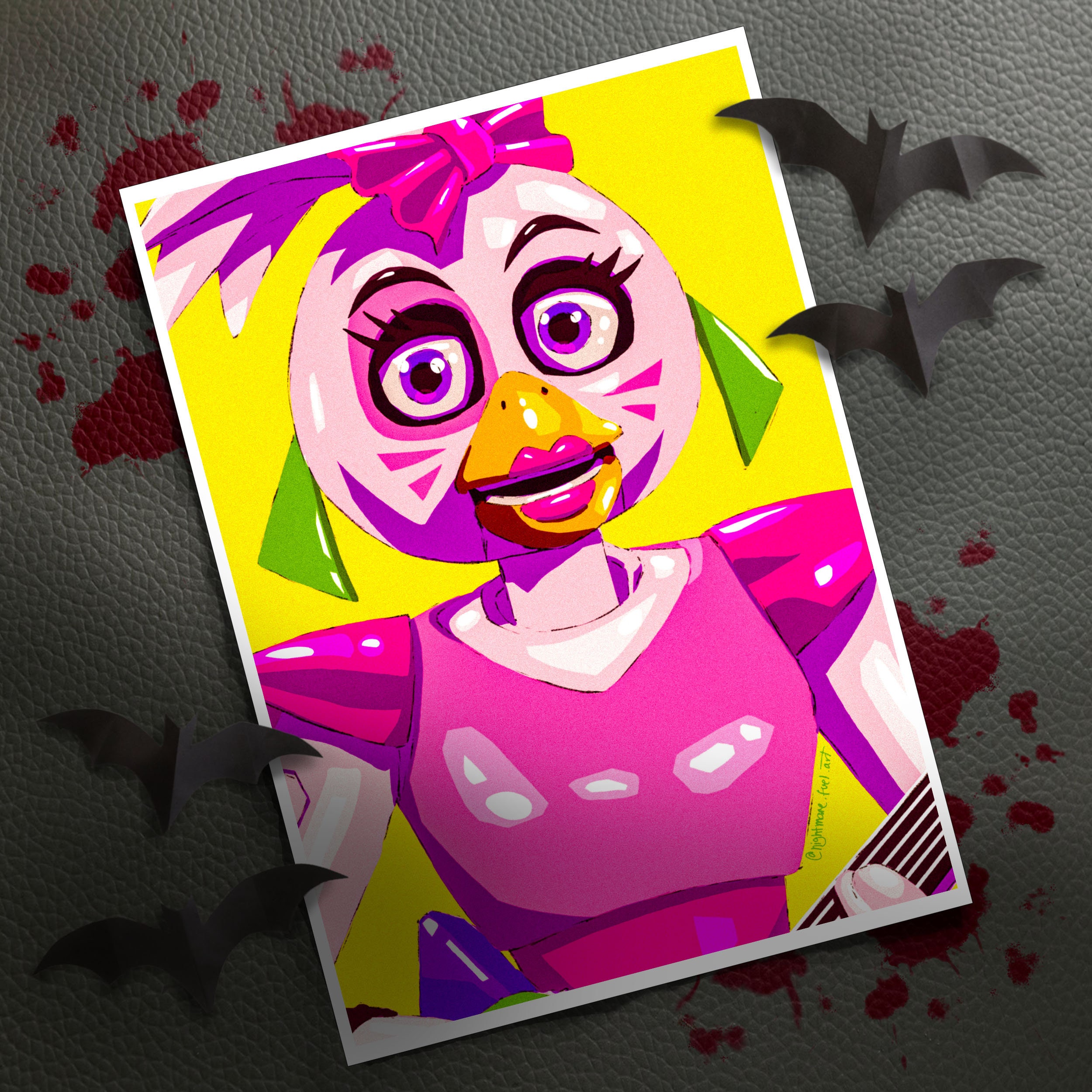 FNAF Funtime Chica 5x7in Art Print -  Israel