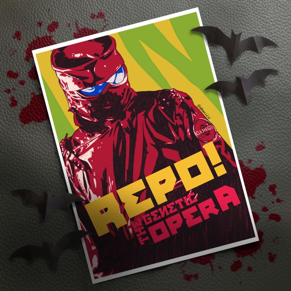 Repo! The Genetic Opera inspired A5 Print