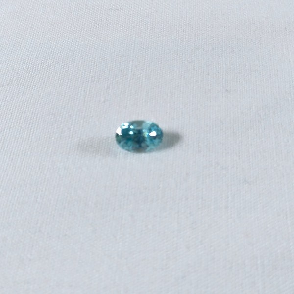 Blue Zircon Loose Gemstone Oval Cut/Polished 1.15CT Plus/Minus 7x5mm VTG