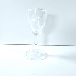 Vintage Etched Glass Communion Cup Religious Spirituality Christian Collectible