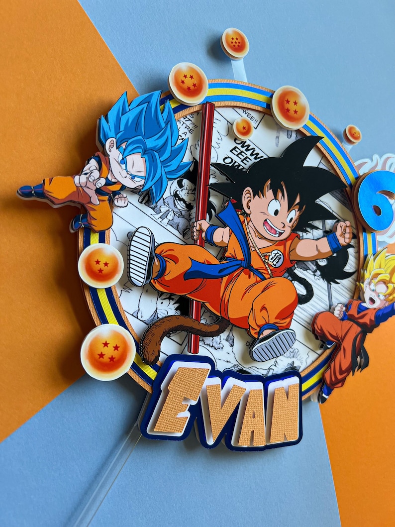 Dragon Ball Z Cake Topper, Dragon Ball Z, Anime Cake Topper, Dragon