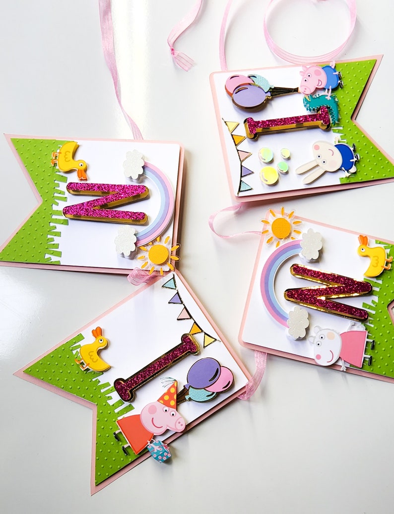 Peppa Pig Birthday Banner - Etsy