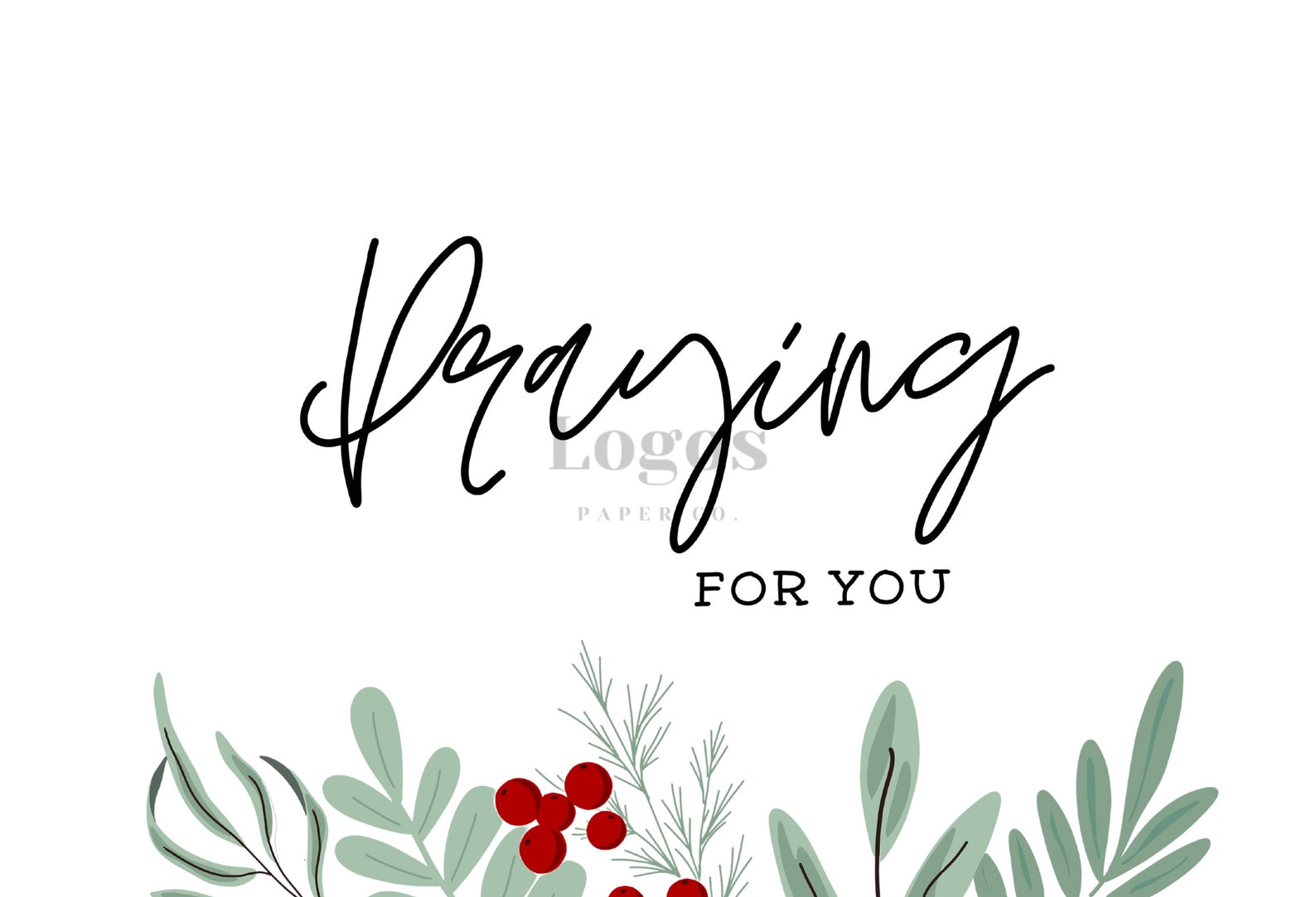 Praying for You DIGITAL Greeting Card Etsy