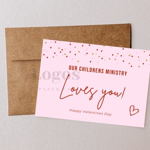 Children’s Sunday School Teacher Valentines Day DIGITAL Greeting Card