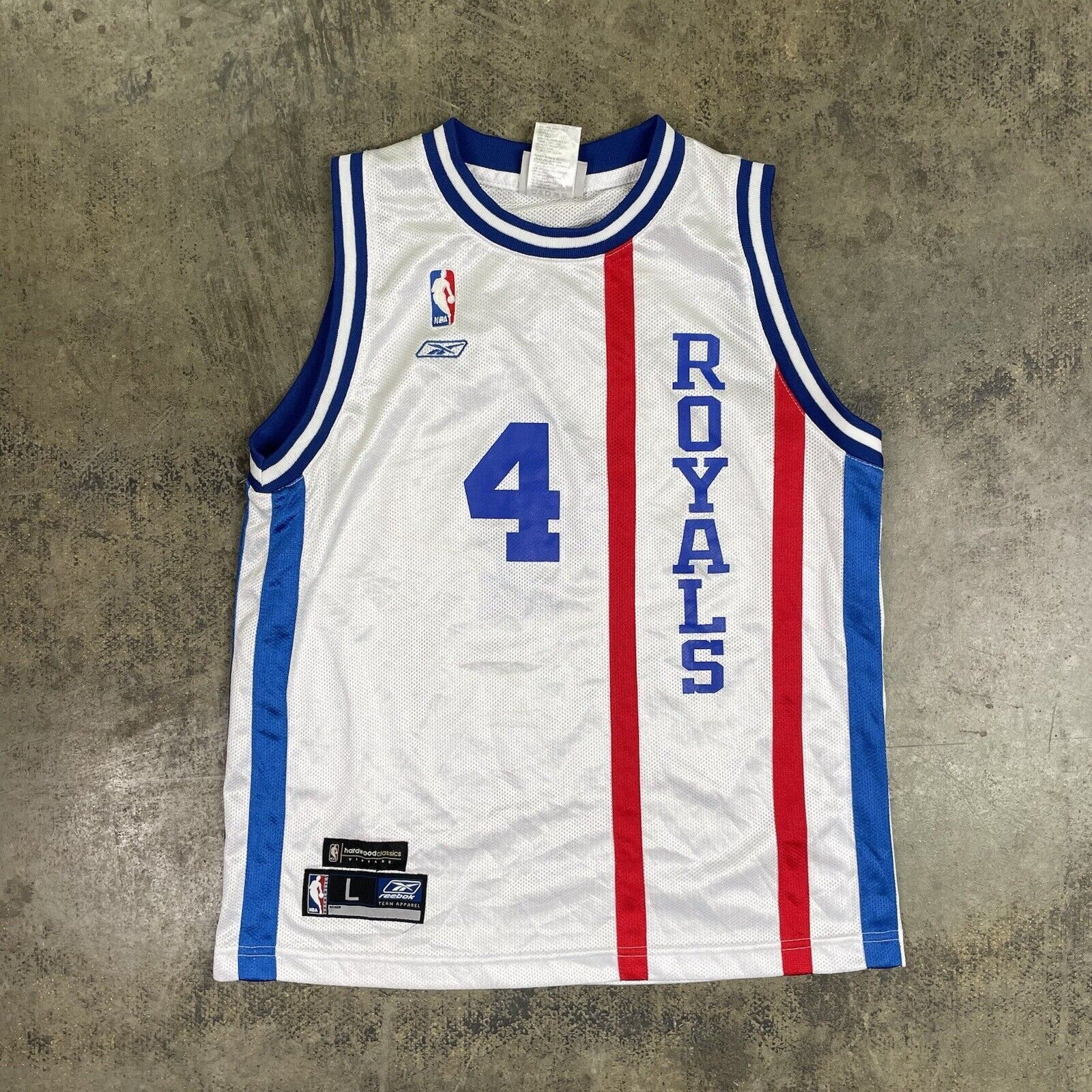 Drazen Petrovic #3 New Jersey Nets Mitchell & Ness 1992-93 White Jersey  Size 56
