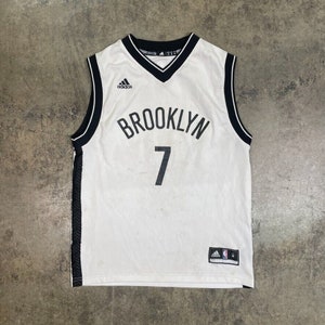NBA BROOKLYN NETS Basketball NY Shirt Team Jersey Black & White Blank