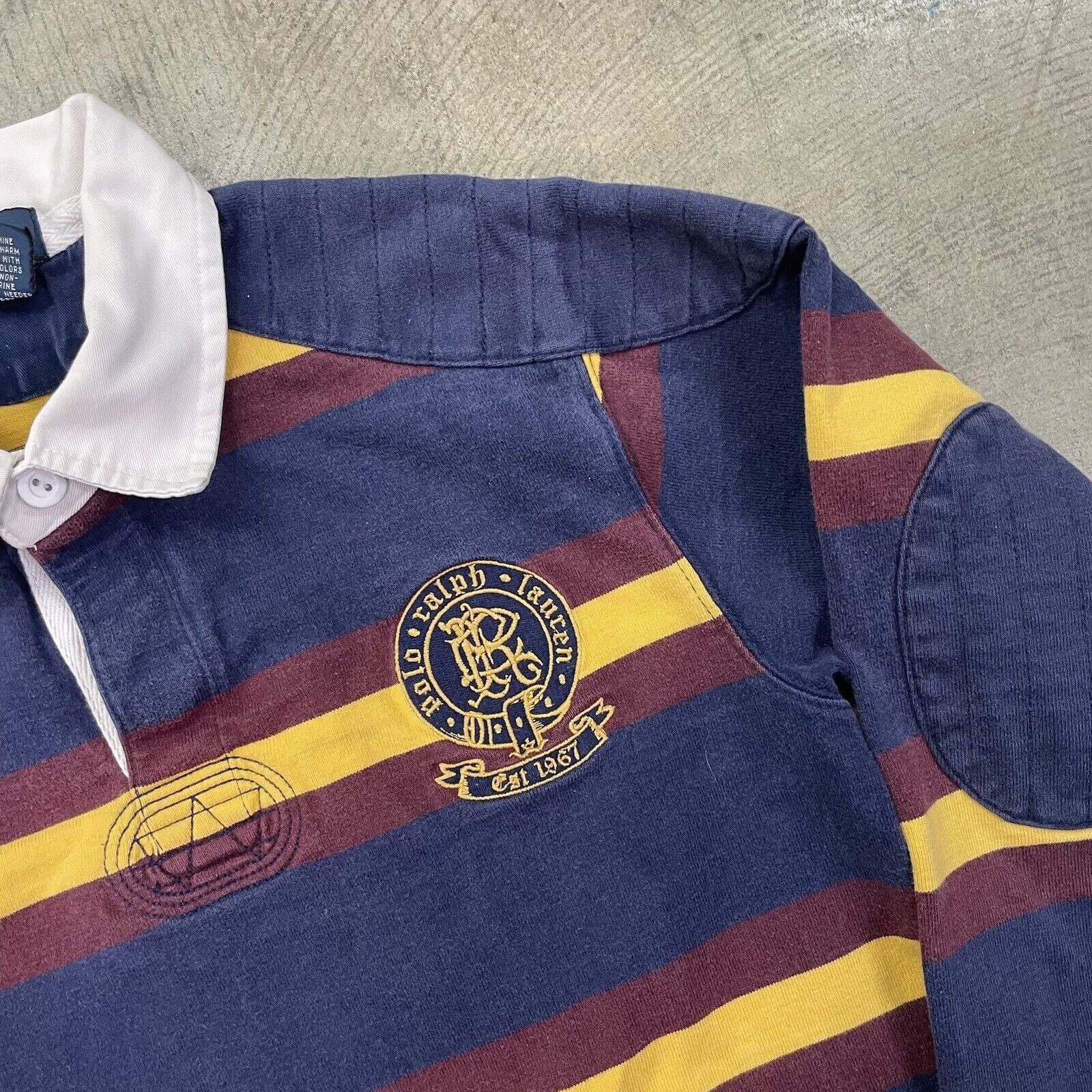 Ralph Lauren Polo Rugby Shirt 90s Long Sleeve Top Navy Blue - Etsy