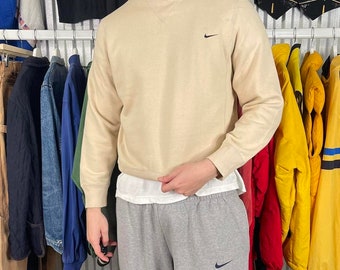 Vintage Nike Sweatshirt Beige - Etsy