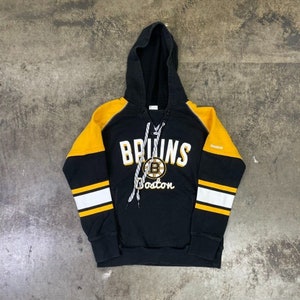 CHAMPION Champion Nhl Boston Bruins Center Ice Pull Over Hoodie Yellow XL