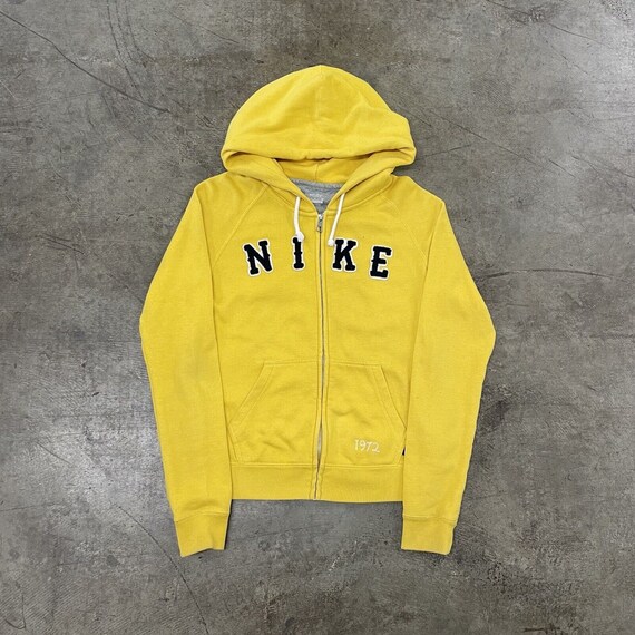 Nike Hoodie Y2K Vintage Full-zip Spellout Logo Sports Yellow - Etsy Finland