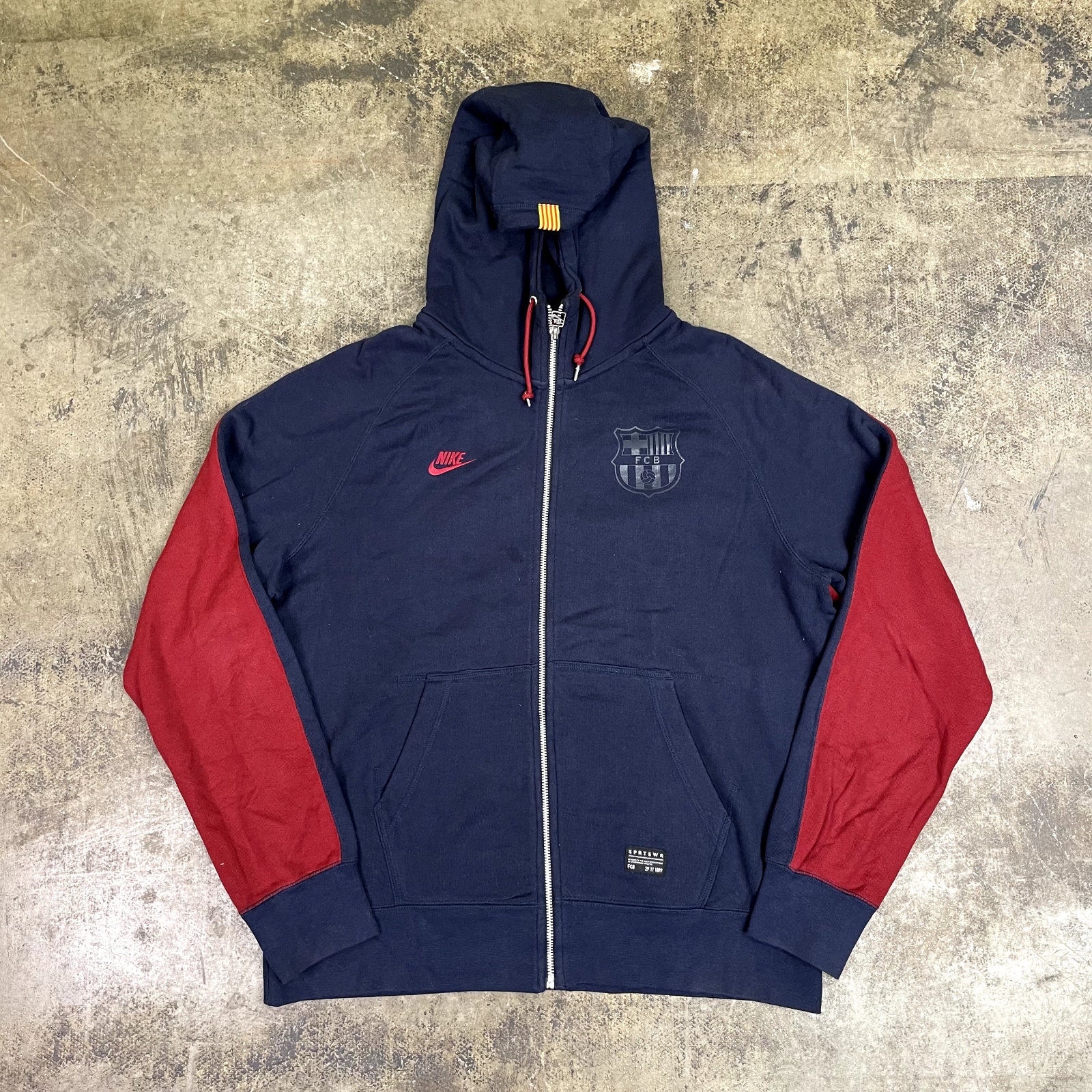 fc barcelona zip up