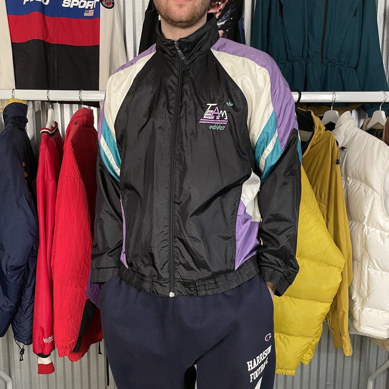 Purple Adidas Jacket - Etsy Ireland