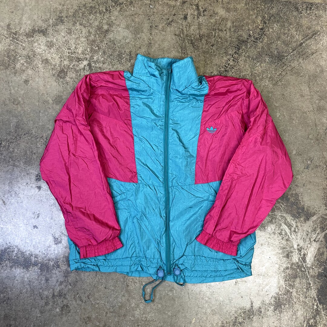 Adidas Vintage Track Jacket 90s Sports Full-zip Top Blue - Etsy