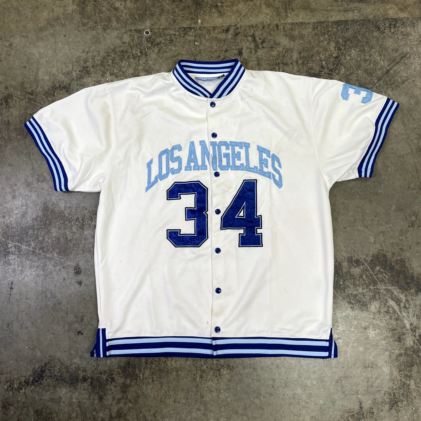 VTG Los Angeles Dodgers Adidas Blue Batting Practice Jersey Youth