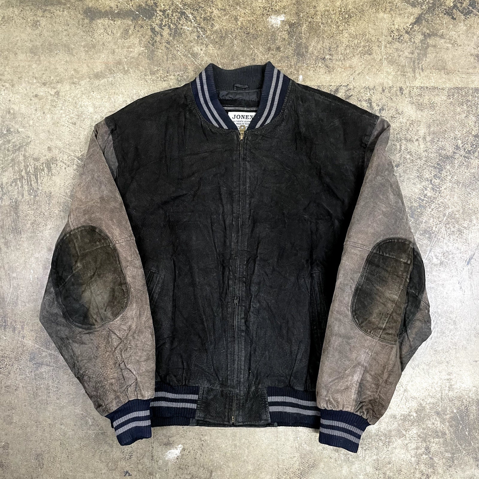 Suede Leather Varsity Jacket