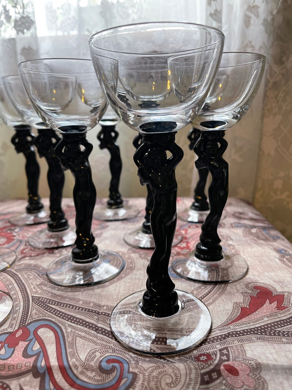 ORIGINAL 1931 Cambridge Glass Statuesque Nudes 3011 Black Etsy