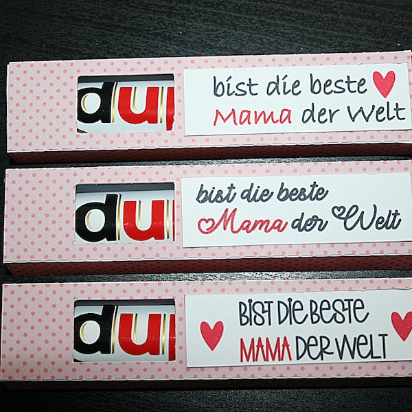 Duplo mit Verpackung, Muttertagsgeschenk, Überraschung, Liebeserklärung, Verliebt, Duplo, Praline, Geschenk Geburtstag