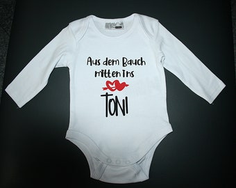 Baby Body mit Spruch, personalisiert, Geburt, Taufe, Baby, Geschenk,