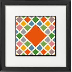 Cross Stitch/Diamond Painting Quilt Pattern - Jane Austen's Quilt