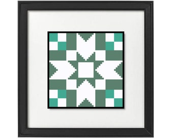 Cross Stitch/Diamond Painting Quilt Pattern - Blackford's Beauty