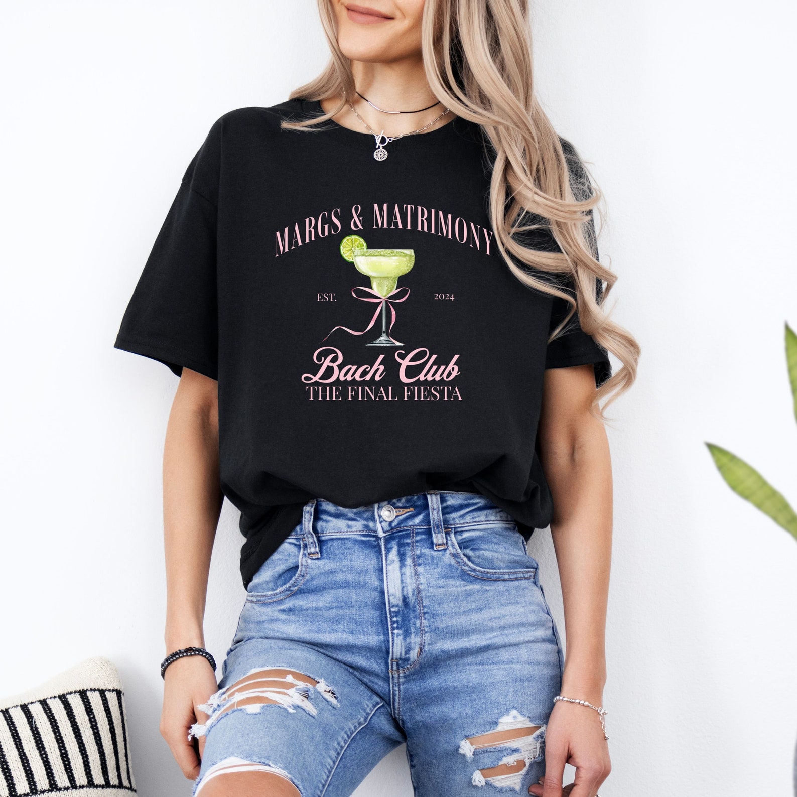margs and matrimony bachelorette club tshirt