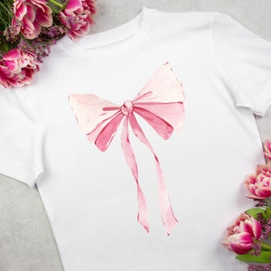 Coquette Pink Bows Cute Coquette girl bow shirt Coquettecore Coquette Aesthetic t-shirt