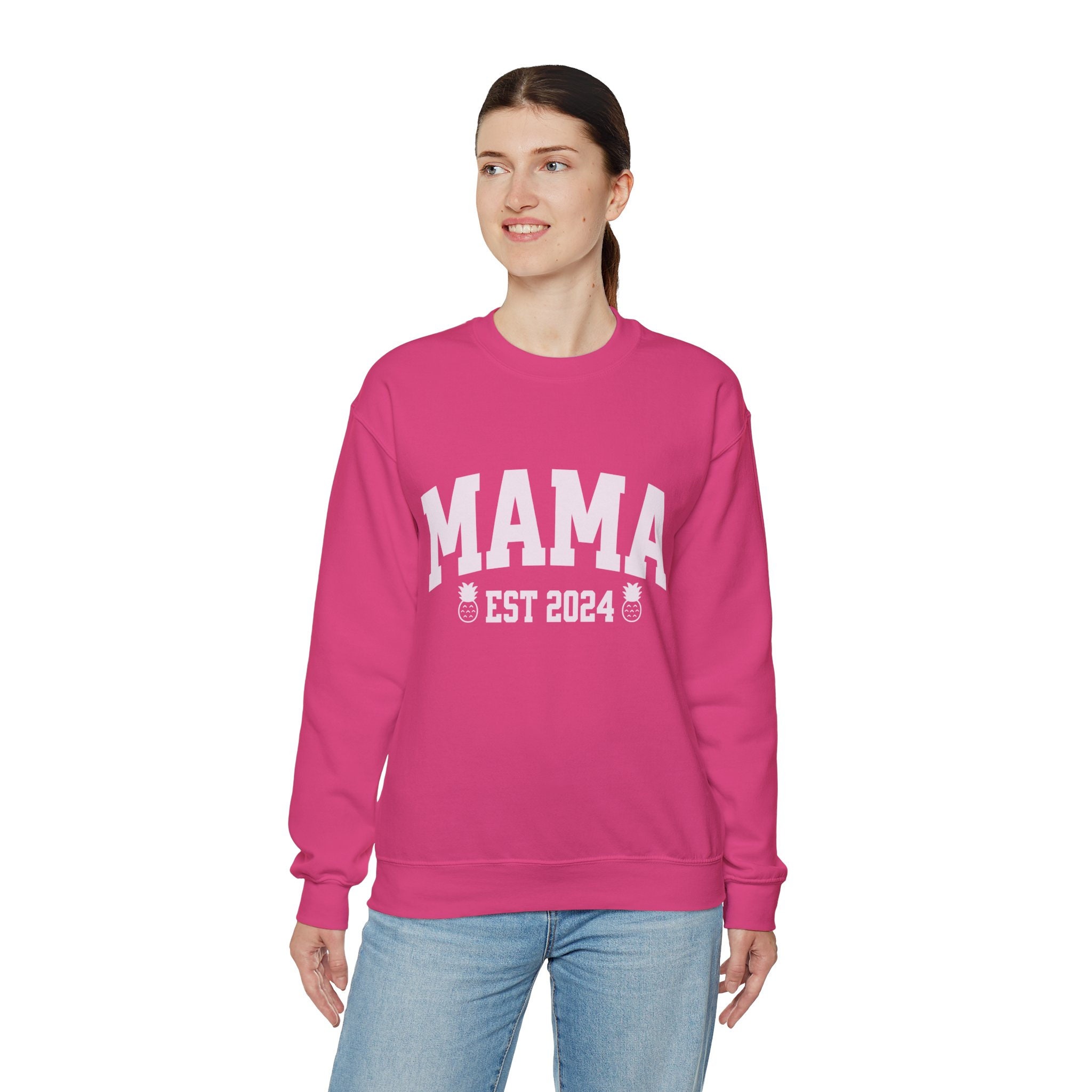 Mama Est 2024 Mommy 2024 Mom Mummy 2024 With Pineapple For New Mom 2024 mama-est-2024-mommy-2024-mom-mummy-2024-with-pineapple-for-new-mom-2024