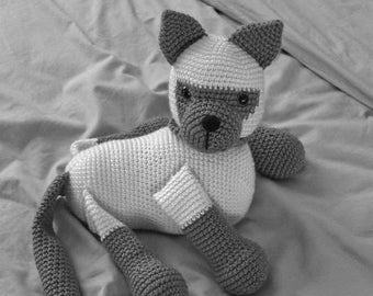 Siamese Crochet Pattern Kit Crochet Cat Pattern | Amigurumi Cat Pattern | Crochet Siamese Cat | English PDF Pattern
