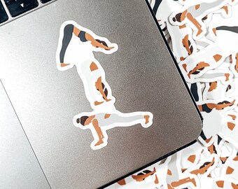 Neutral Yoga Poses Sticker, Yogi Gifts, Yoga Teacher Gifts, Yoga Sticker, Waterproof Sticker