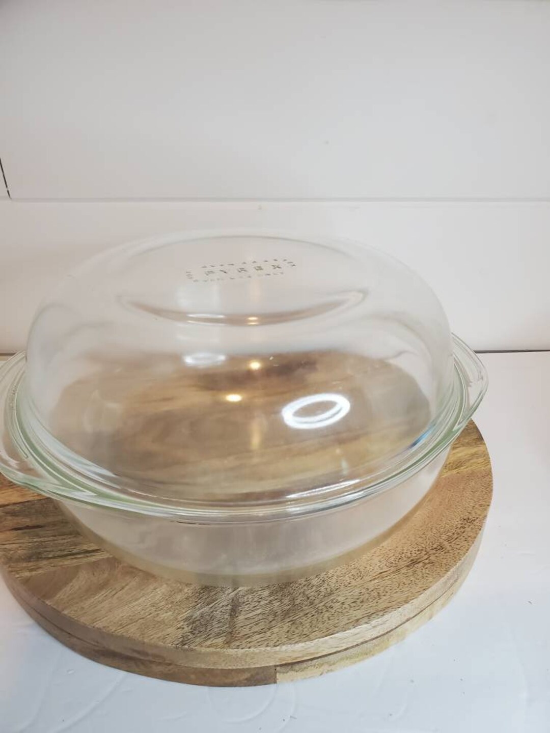 Clear Pyrex Oven Roaster Dome Lid 3QT Etsy