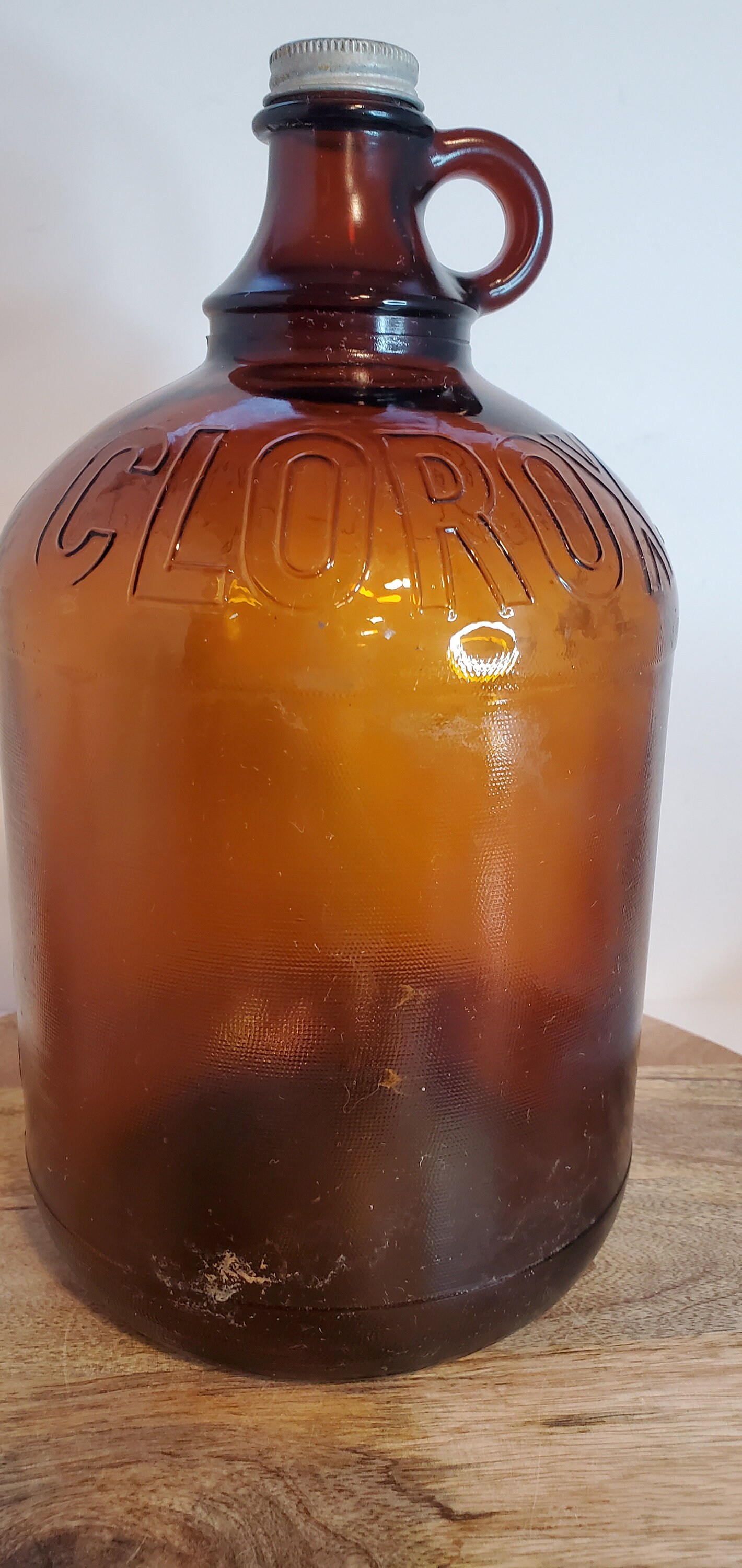 vintage-amber-one-gallon-clorox-bottle-jug-etsy