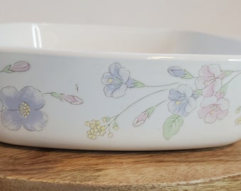 Corning Ware Pastel Bouquet A-1-B 1 Liter Casserole Dish